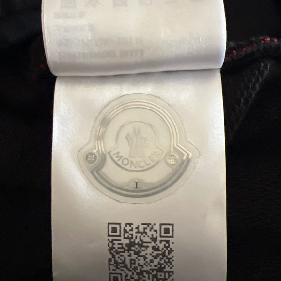 NWT Men's Moncler Black Red Stripe Track Pants M - Picture 7 of 7